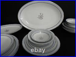 Vintage Noritake Fine China Dinnerware set Bluebell s/4 platters EUC platinum