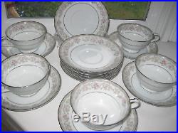 Vintage Noritake Fine China Saucers and Cups Set 14 Pc (2) Floral