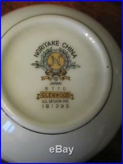 Vintage Noritake GLENWOOD 5770 fine+dainty design, 6 place DINNER SET+EXTRAS @NR