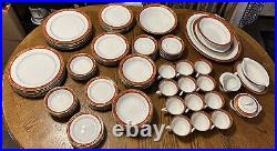 Vintage Noritake Goldhill China 7 Piece Place Setting For 12 & Serving Dishes