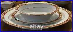 Vintage Noritake Goldhill China 7 Piece Place Setting For 12 & Serving Dishes
