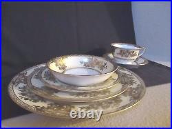 Vintage Noritake Goldlinda 83365 US Design 5 Piece Place Setting of Fine China