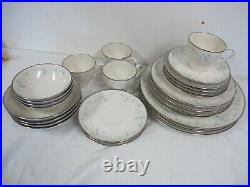 Vintage Noritake Ivory China Sarita Service For 4- (missing 1 Plate) Bowls Cup