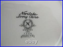 Vintage Noritake Ivory China Sarita Service For 4- (missing 1 Plate) Bowls Cup