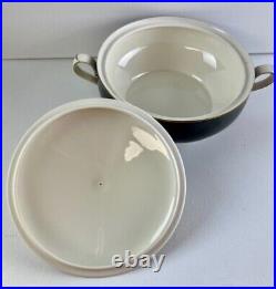Vintage Noritake Ivory & Ebony Bone China, Complete Setting for 9, Serving Piece