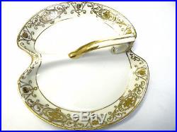 Vintage Noritake Japan 16034 Pattern Gold Floral Serving Plates Bowl China Set