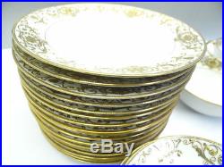 Vintage Noritake Japan 16034 Pattern Gold Floral Serving Plates Bowl China Set