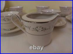 Vintage Noritake Japan Ivory China Heather 7548 19 PC. Dinnerware SetVGC