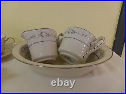 Vintage Noritake Japan Ivory China Heather 7548 19 PC. Dinnerware SetVGC