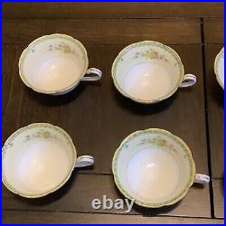 Vintage Noritake M Hand Painted Japan Set of 23 Tea Cup & Saucer -Floral