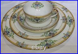 Vintage Noritake Minaret Gold Edge China Set, Art Nouveau Hand painted