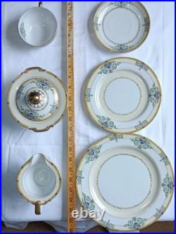 Vintage Noritake Minaret Gold Edge China Set, Art Nouveau Hand painted