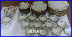 Vintage Noritake Minaret Gold Edge China Set, Art Nouveau Hand painted