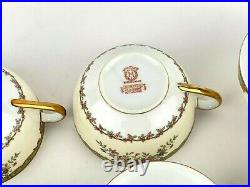 Vintage Noritake Nordich Tea Cup Sugar Bowl Patent 81857 Set of 12
