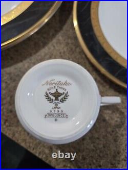 Vintage Noritake Opulence 9799- Bone China-Made in Japan Gold/Black