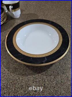 Vintage Noritake Opulence 9799- Bone China-Made in Japan Gold/Black