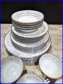 Vintage Noritake Oxford #5767 China Dinnerware & Serving Set For 5 People