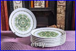 Vintage Noritake PROGRESSION China Japan PALOS VERDE 9020 Dinner Plate Set of 7