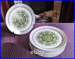 Vintage Noritake PROGRESSION China Japan PALOS VERDE 9020 Dinner Plate Set of 7