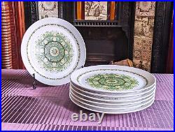 Vintage Noritake PROGRESSION China Japan PALOS VERDE 9020 Dinner Plate Set of 7