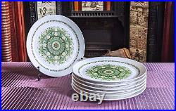 Vintage Noritake PROGRESSION China Japan PALOS VERDE 9020 Dinner Plate Set of 7