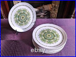 Vintage Noritake PROGRESSION China Japan PALOS VERDE 9020 Dinner Plate Set of 7