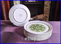 Vintage Noritake PROGRESSION China Japan PALOS VERDE 9020 Dinner Plate Set of 7