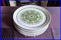 Vintage Noritake PROGRESSION China Japan PALOS VERDE 9020 Dinner Plate Set of 7