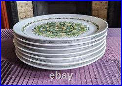 Vintage Noritake PROGRESSION China Japan PALOS VERDE 9020 Dinner Plate Set of 7