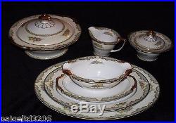 Vintage Noritake Pattern Martelle Fine China 49-Piece Dinnerware Set #80464