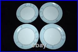 Vintage Noritake Porcelain China 6123 Balboa withPlatinum Dinner Plates Set of 7