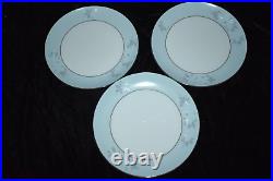 Vintage Noritake Porcelain China 6123 Balboa withPlatinum Dinner Plates Set of 7