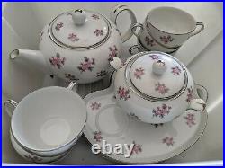 Vintage Noritake ROSE PALACE #5539 Fine China Snack Set Excellent condition