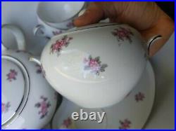 Vintage Noritake ROSE PALACE #5539 Fine China Snack Set Excellent condition