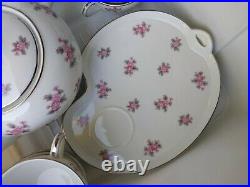 Vintage Noritake ROSE PALACE #5539 Fine China Snack Set Excellent condition