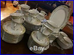Vintage Noritake Raleigh 2487 Fine China Dinnerware Set For 11 84PCS- PRESTINE