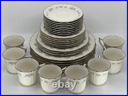 Vintage Noritake Southern Lace Ivory Bone China 32pc Set GORGEOUS & IMMACULATE