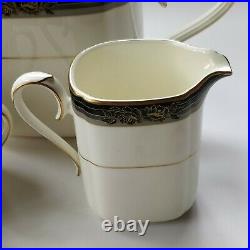 Vintage Noritake Teapot Set Cream Sugar Spell Binder Bone China Tea Service Rare