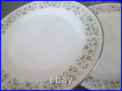 Vintage Noritake Wynwood China white with green floral 35 piece set