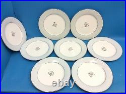 Vintage Set 8 Used Noritake China 5543 Mavis 178059 10.5 Dinner Plates