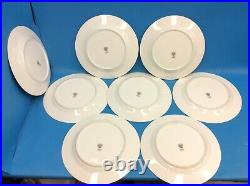 Vintage Set 8 Used Noritake China 5543 Mavis 178059 10.5 Dinner Plates