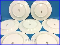 Vintage Set 8 Used Noritake China 5543 Mavis 178059 10.5 Dinner Plates