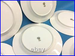 Vintage Set 8 Used Noritake China 5543 Mavis 178059 10.5 Dinner Plates