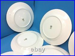 Vintage Set 8 Used Noritake China 5543 Mavis 178059 10.5 Dinner Plates