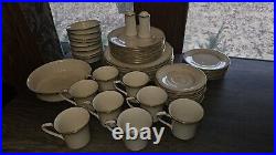Vintage Set Noritake Fine China #7719 Gold Cove Made In Japan 51 Pieces