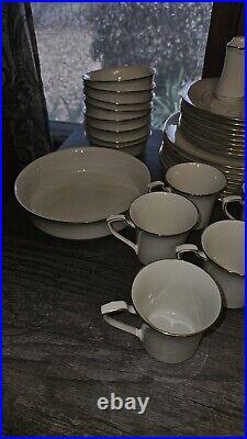 Vintage Set Noritake Fine China #7719 Gold Cove Made In Japan 51 Pieces