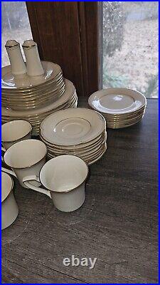 Vintage Set Noritake Fine China #7719 Gold Cove Made In Japan 51 Pieces