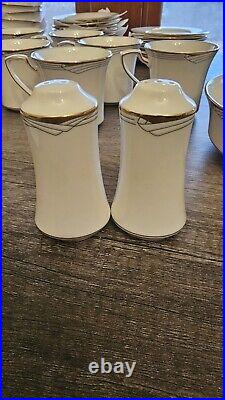 Vintage Set Noritake Fine China #7719 Gold Cove Made In Japan 51 Pieces