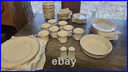 Vintage Set Noritake Fine China #7719 Gold Cove Made In Japan 51 Pieces