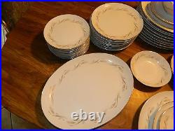 Vintage Set of (87) Pieces Rose China Japan Wheatcroft Pattern #3522 Excellent